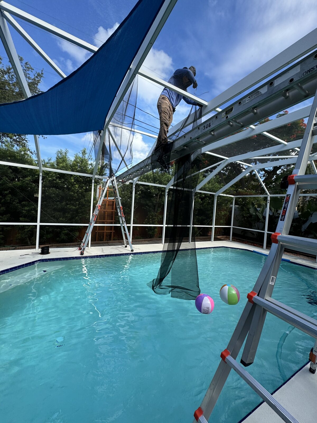 pool screen working 7