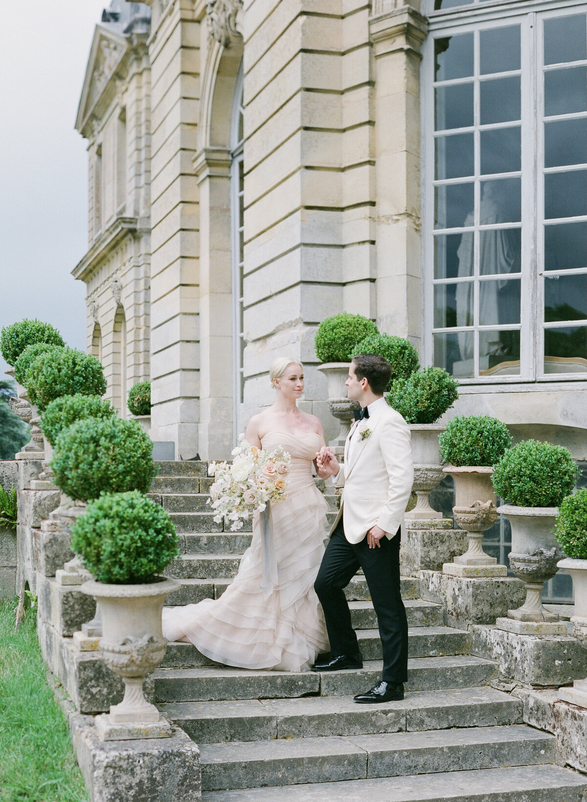 Jennifer Fox Weddings English speaking wedding planning & design agency in France crafting refined and bespoke weddings and celebrations Provence, Paris and destination Laurel-Chris-Chateau-de-Champlatreaux-Molly-Carr-Photography-56