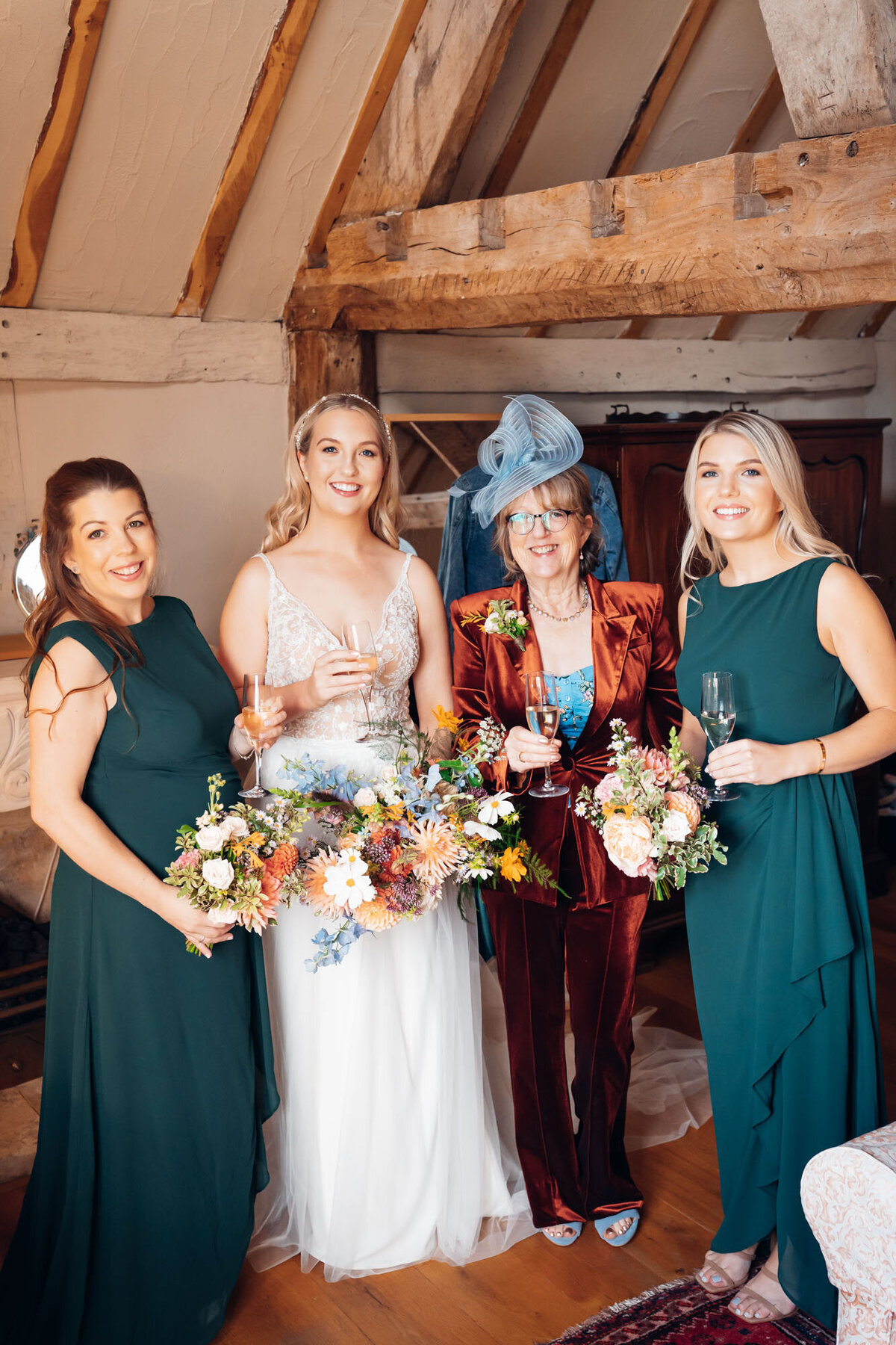 cirencester-wedding-photographer-bridesmaids-with-mother-of-bride
