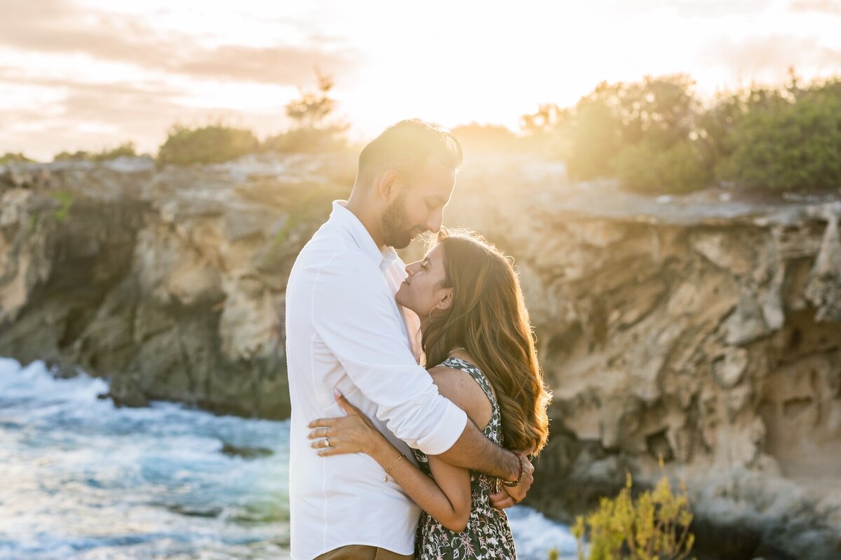 Golden Hour Portraits by Kauai Couples Photographer Karma Hill