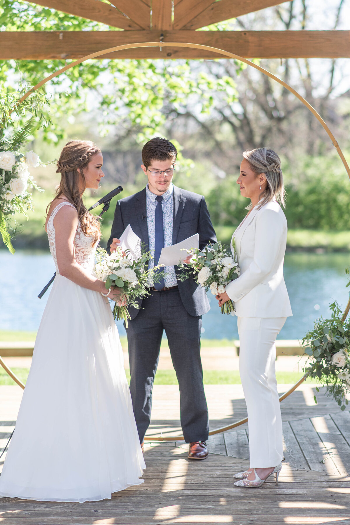 Brides getting married