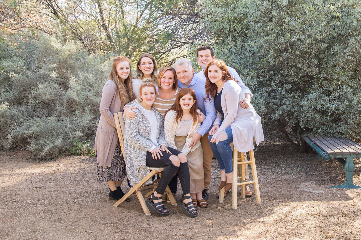 eight adults posing for a portrait