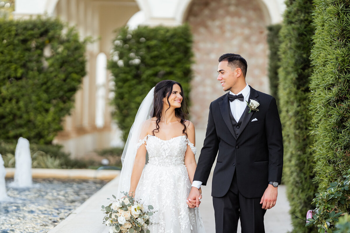 Bride and Groom photos at The Addison Boca Raton