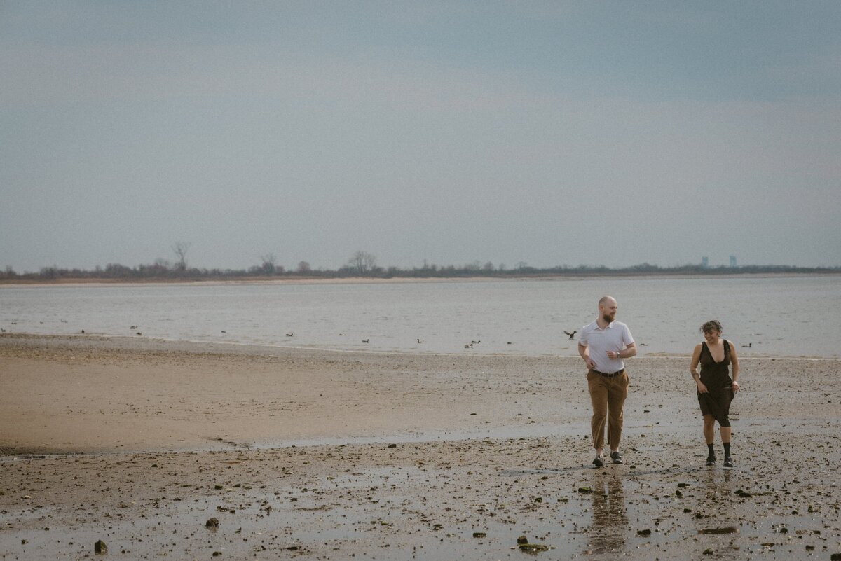 NYC Couple Engagement Session Beach