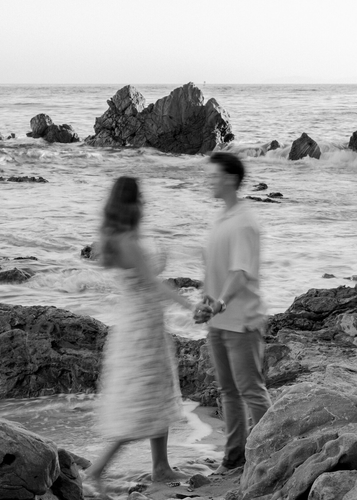 romantic blurry couple photo