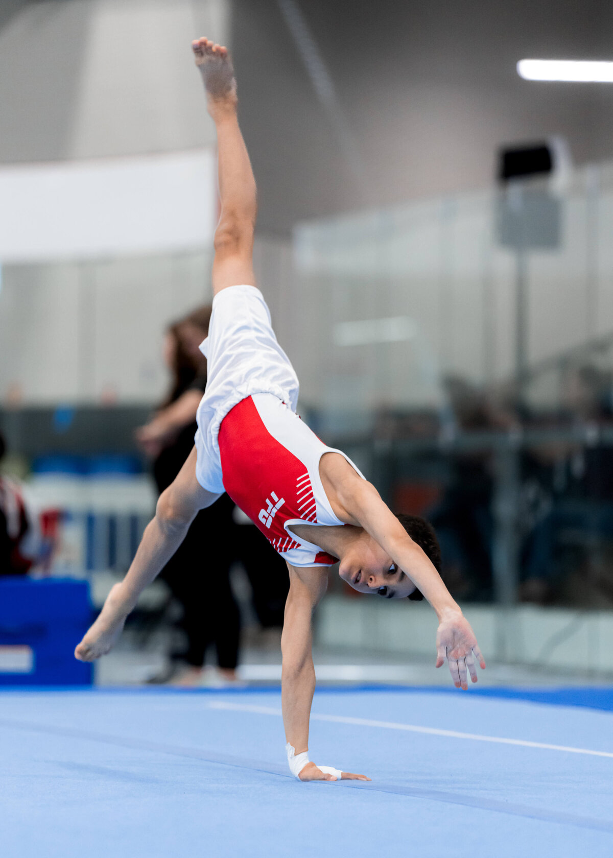 Photo by Luke O'Geil taken at the 2023 inaugural Grizzly Classic men's artistic gymnastics competitionA1_07622