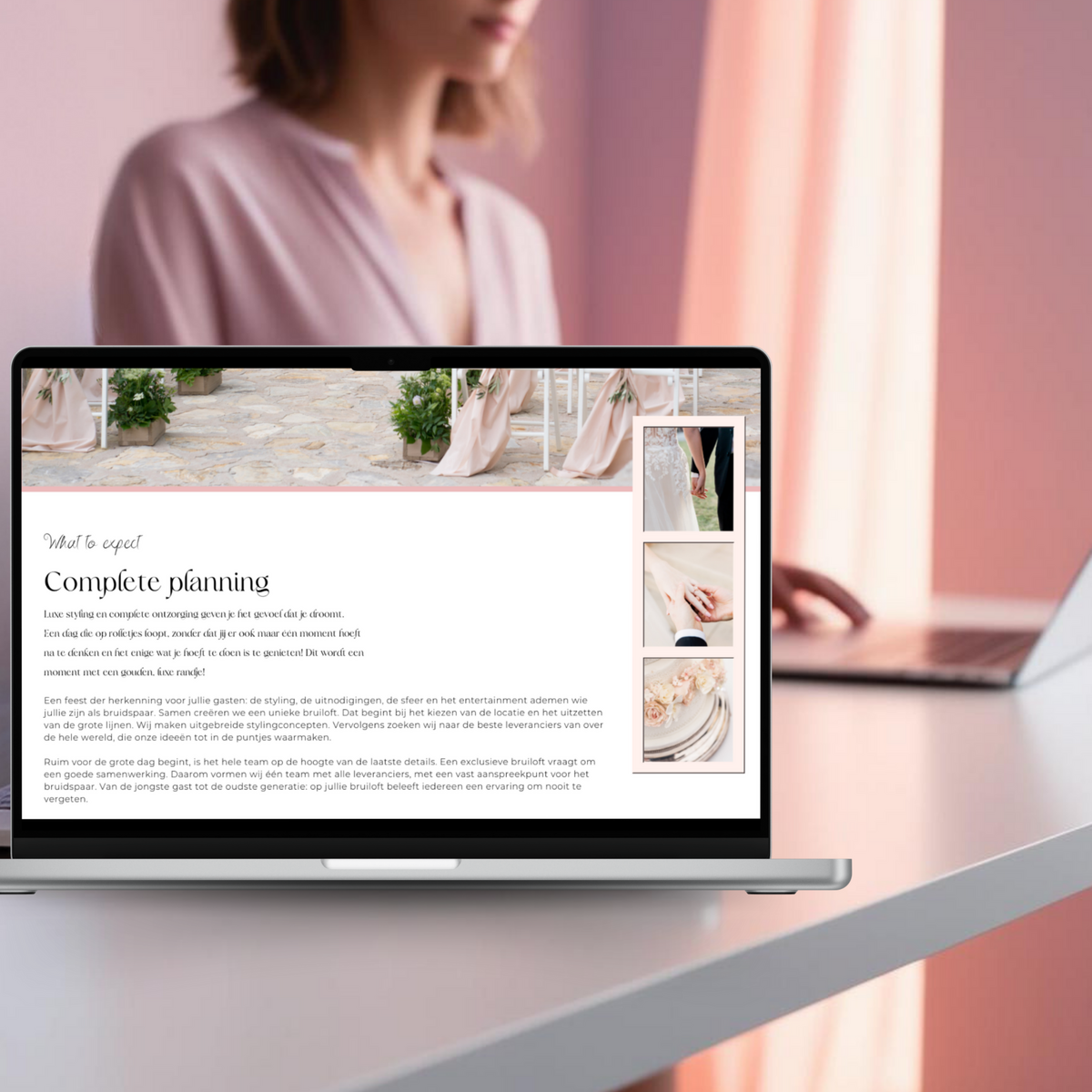 Website design Exquisite Events ~ Made by Dream Design Studio