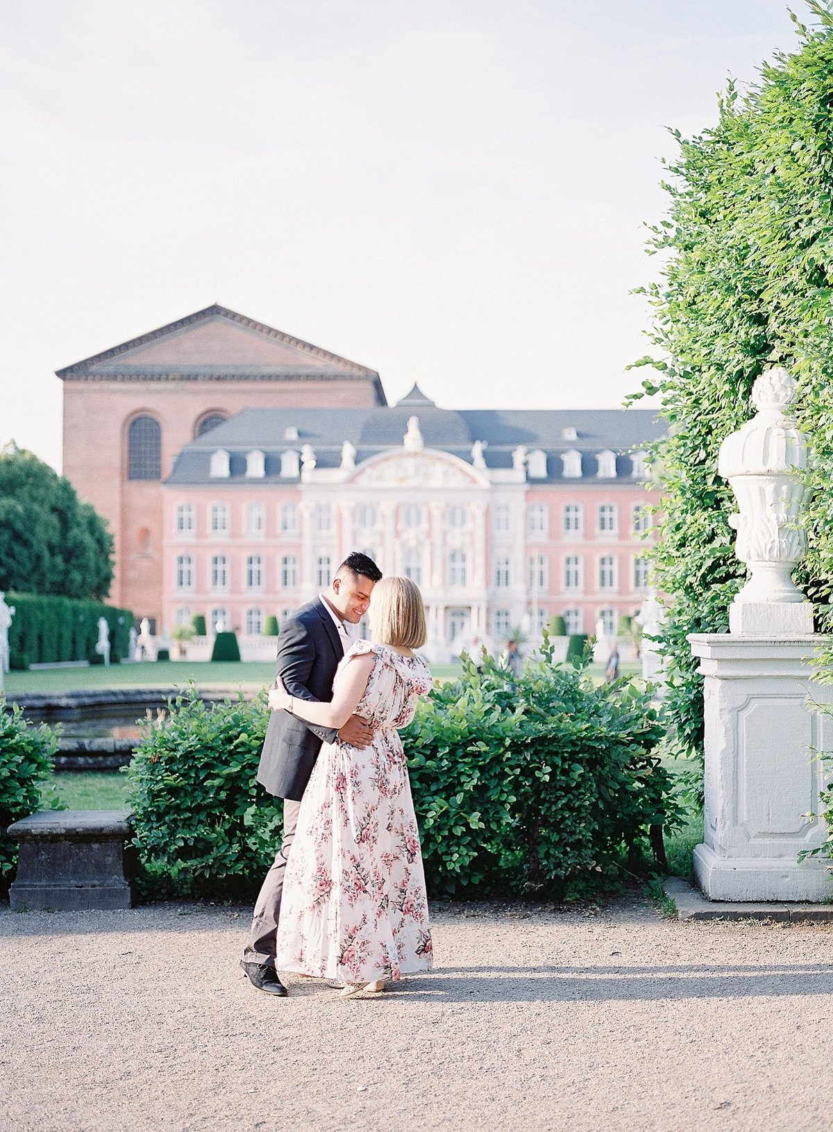 Romantic European Palace Anniversary Session photographed by France destination wedding photographer Alicia Yarrish Photography on film