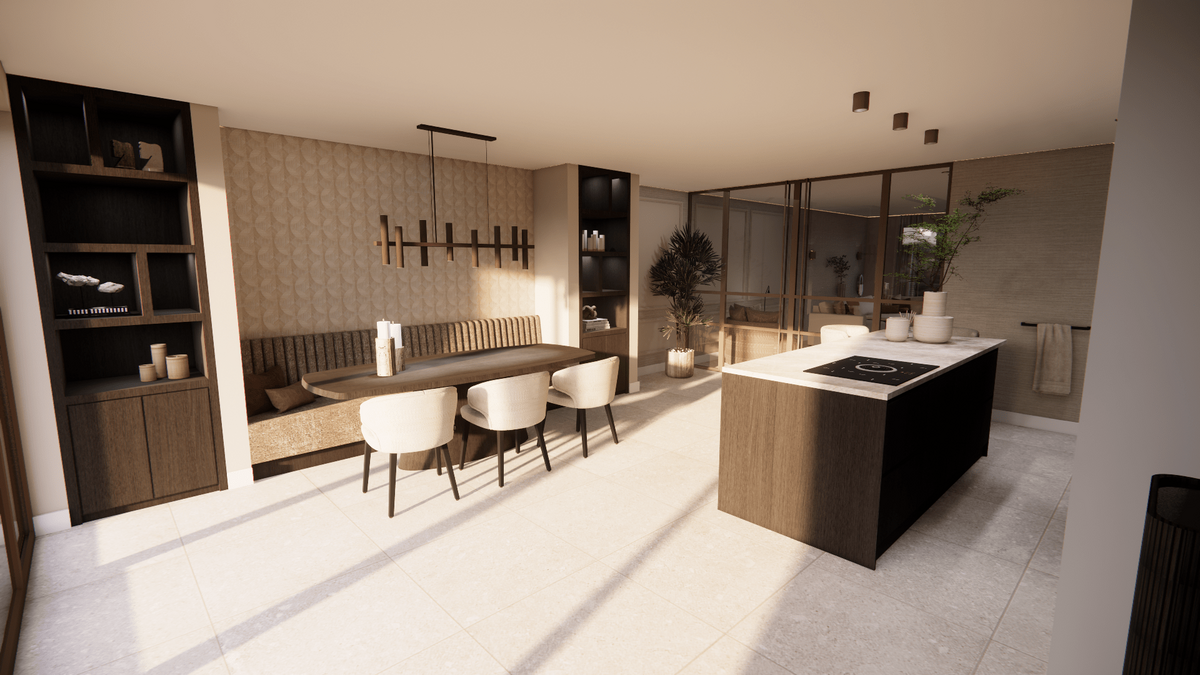 Render eethoek sierlijst - Vera & Stan-min