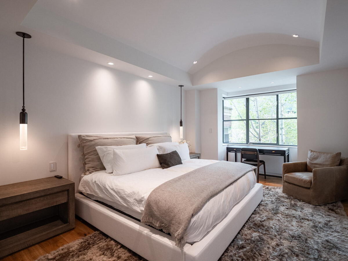 Exterior and interior views of the luxury home at 624 E Hopkins Avenue in Aspen Core, Colorado.