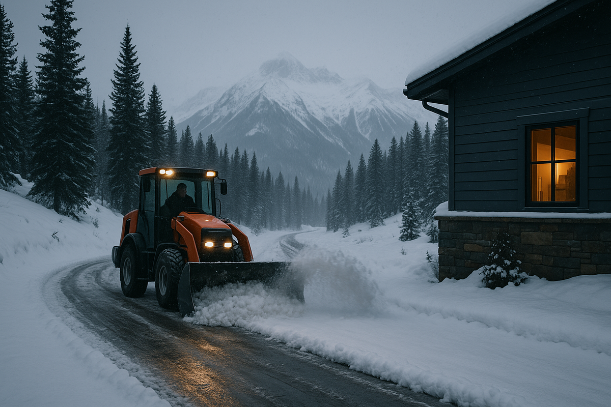 Snow removal services for residential property in Telluride Colorado