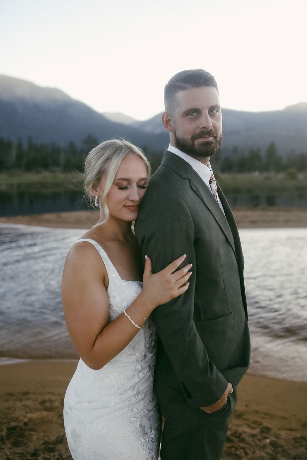 Haley + Taylor South Lake Tahoe Backyard Beach Elopement18