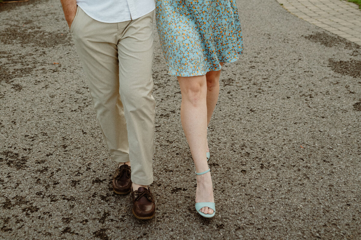engagement session in old quebec city by dyad imagery