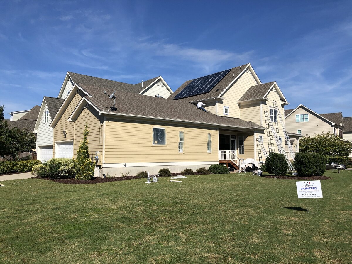 Cary exterior painting project