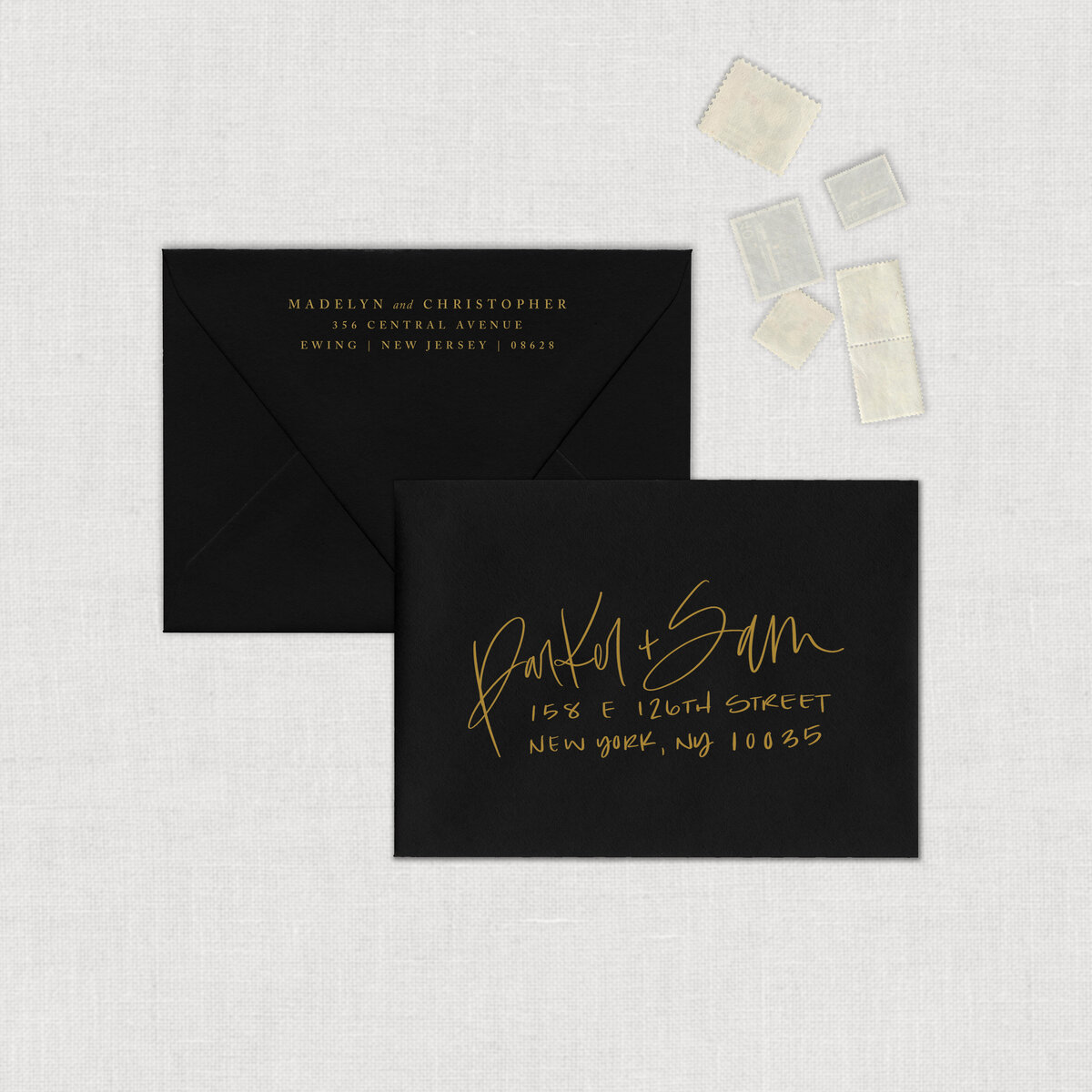 Wedding Envelope with calligraphy of guest addresses