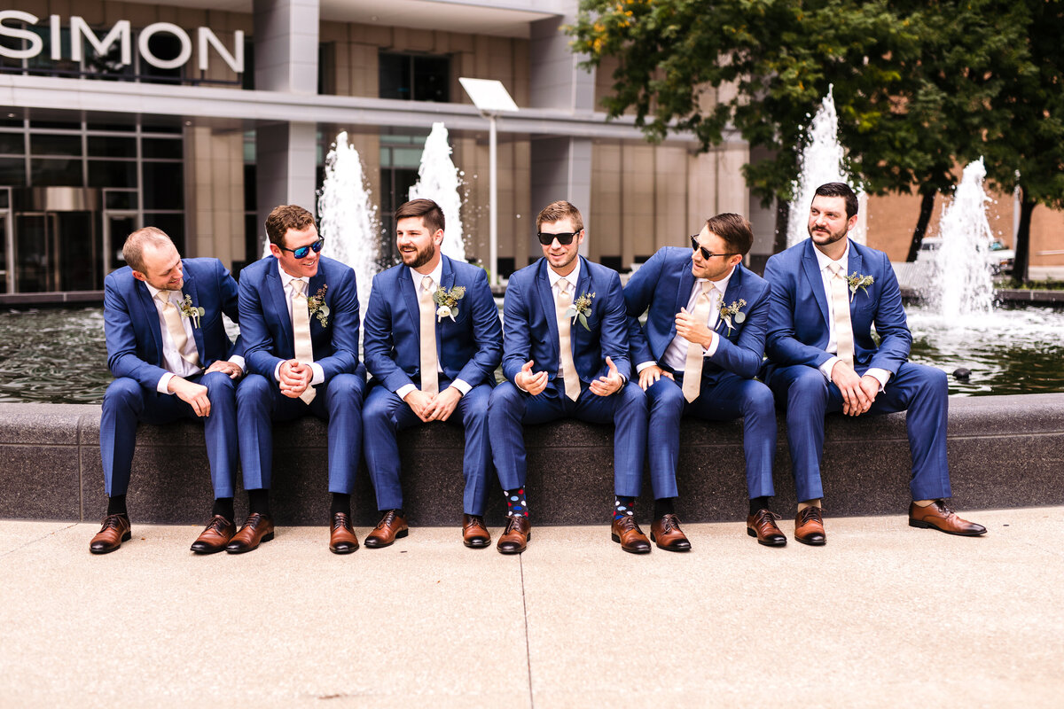 Groomsmen Mavris Wedding Indiana Hudnot Commons
