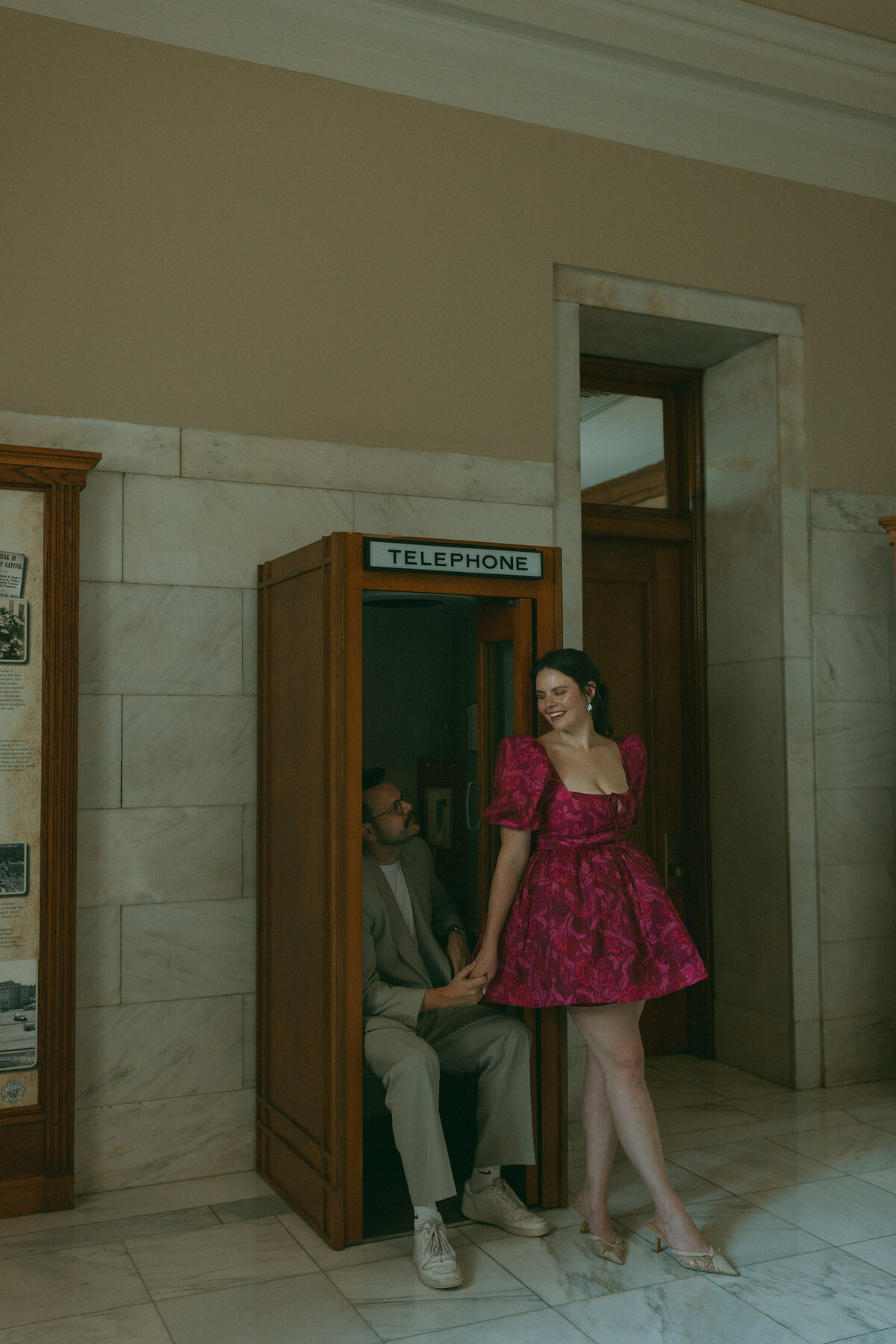 Arkansas state capital building editorial elopement photos