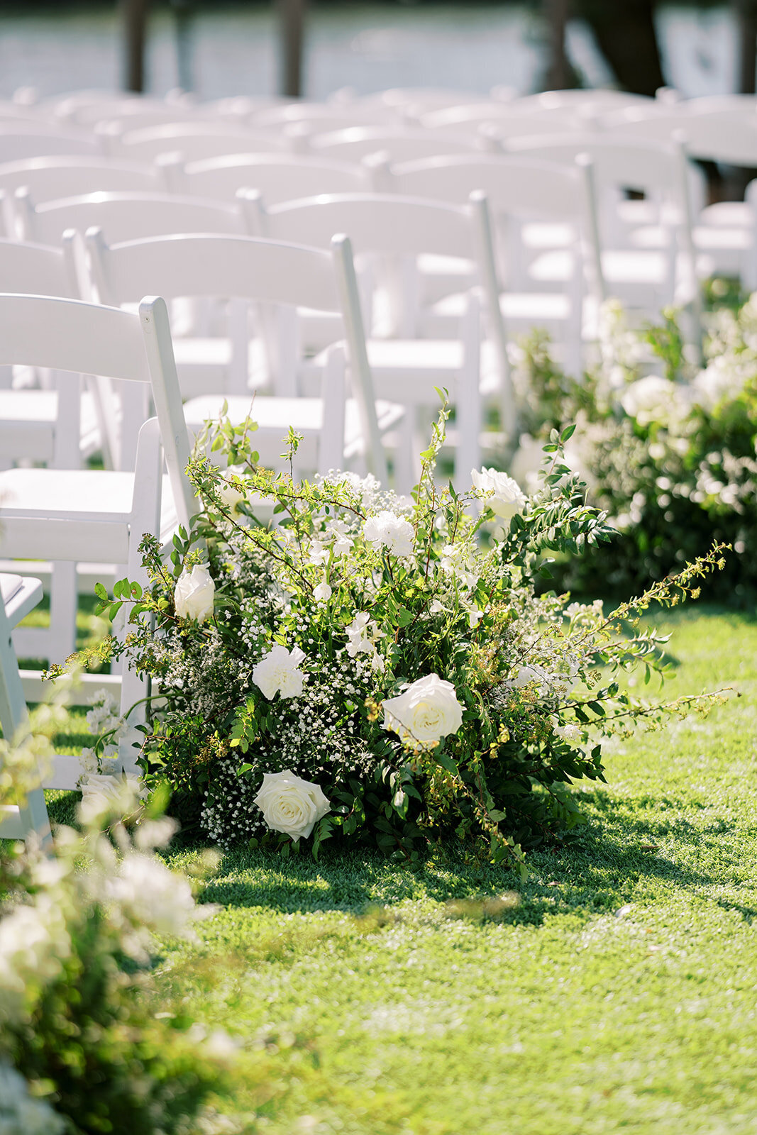 aisle flowers in the delta