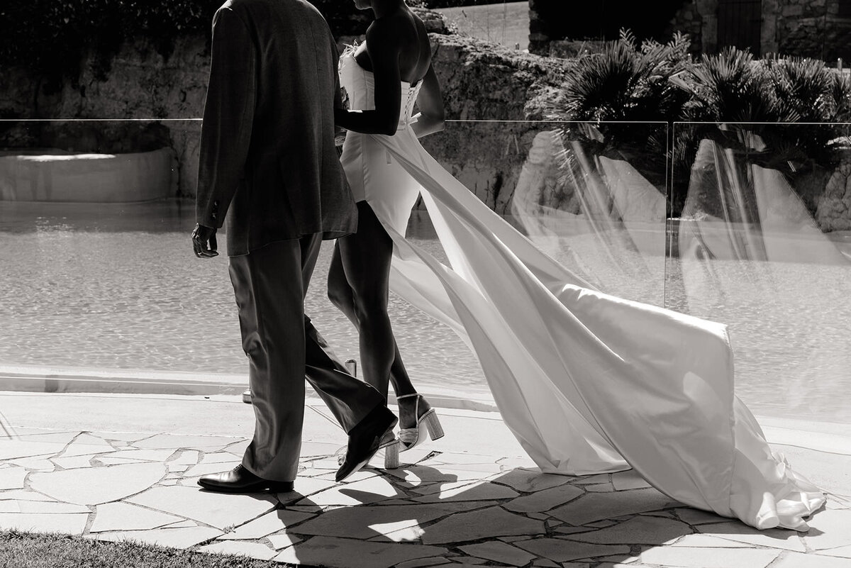 documentary wedding photo in provence