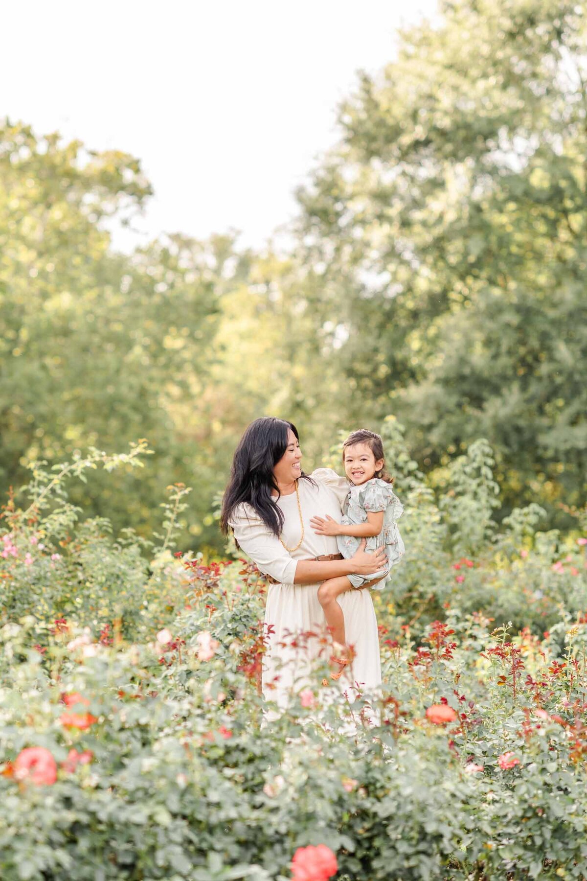 Rose Garden Mommy & Me Arlington VA -Heidi Fam Photography