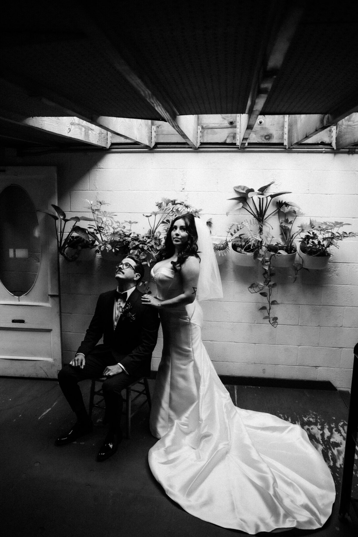 Archer Inspired Photography - Christina and Jake Wedding - Smog Shoppe Los Angeles - First Look and Couple Photos-76