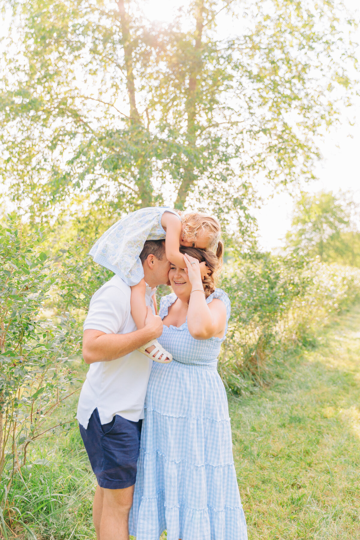 Outdoor Family Maternity photo session photographed by Asheville Maternity and Newborn Photographer Rachel Marie Photography