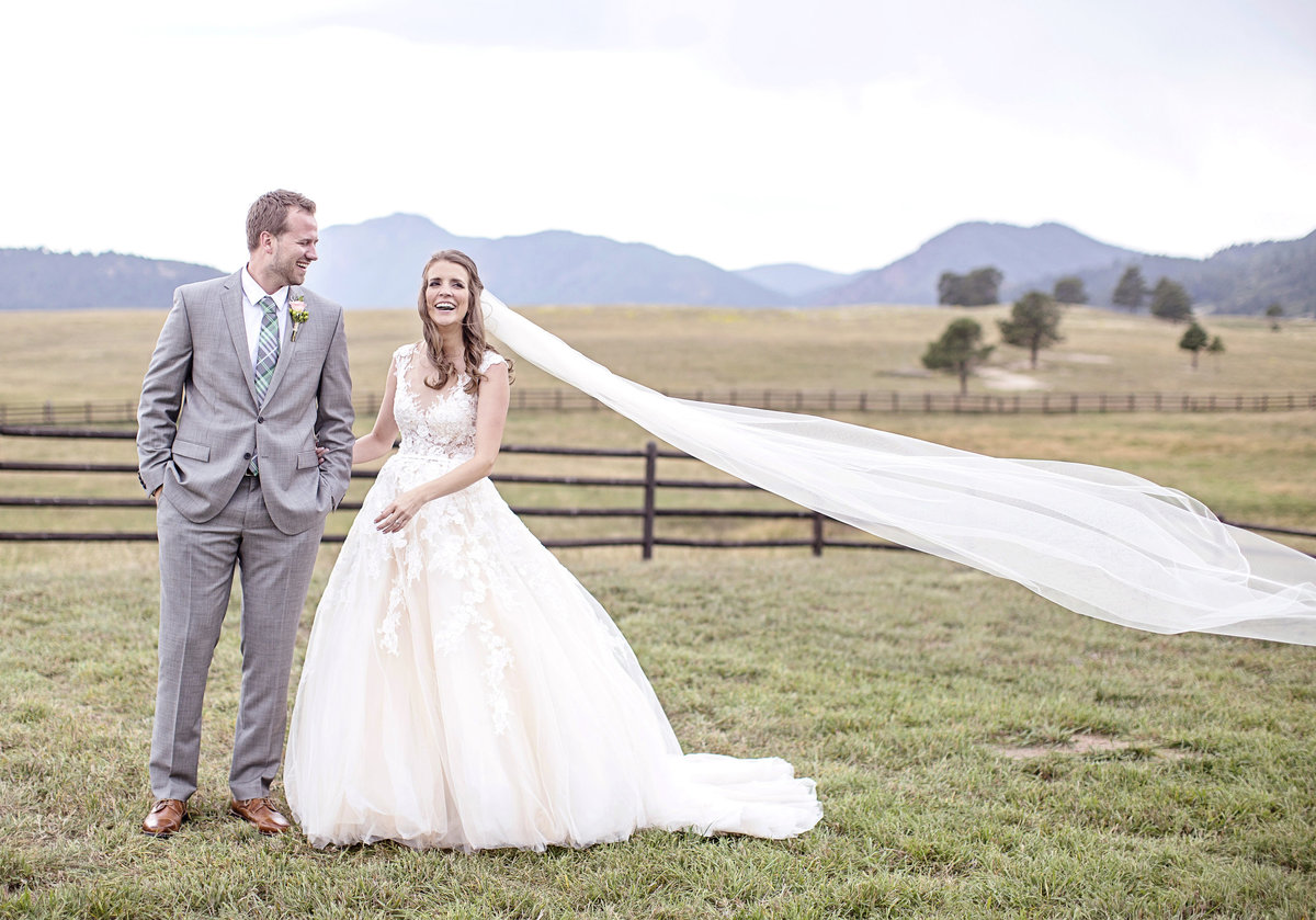 bride and groom Colorado wedding  photographer