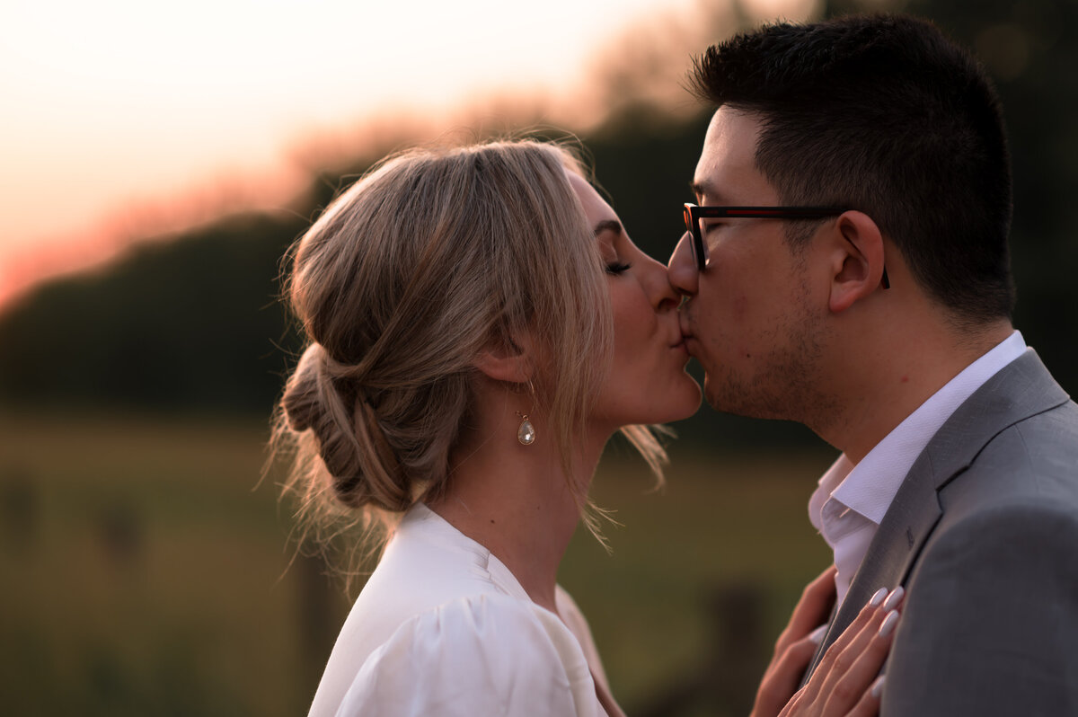 sunset engagement photography in Edmonton, Alberta