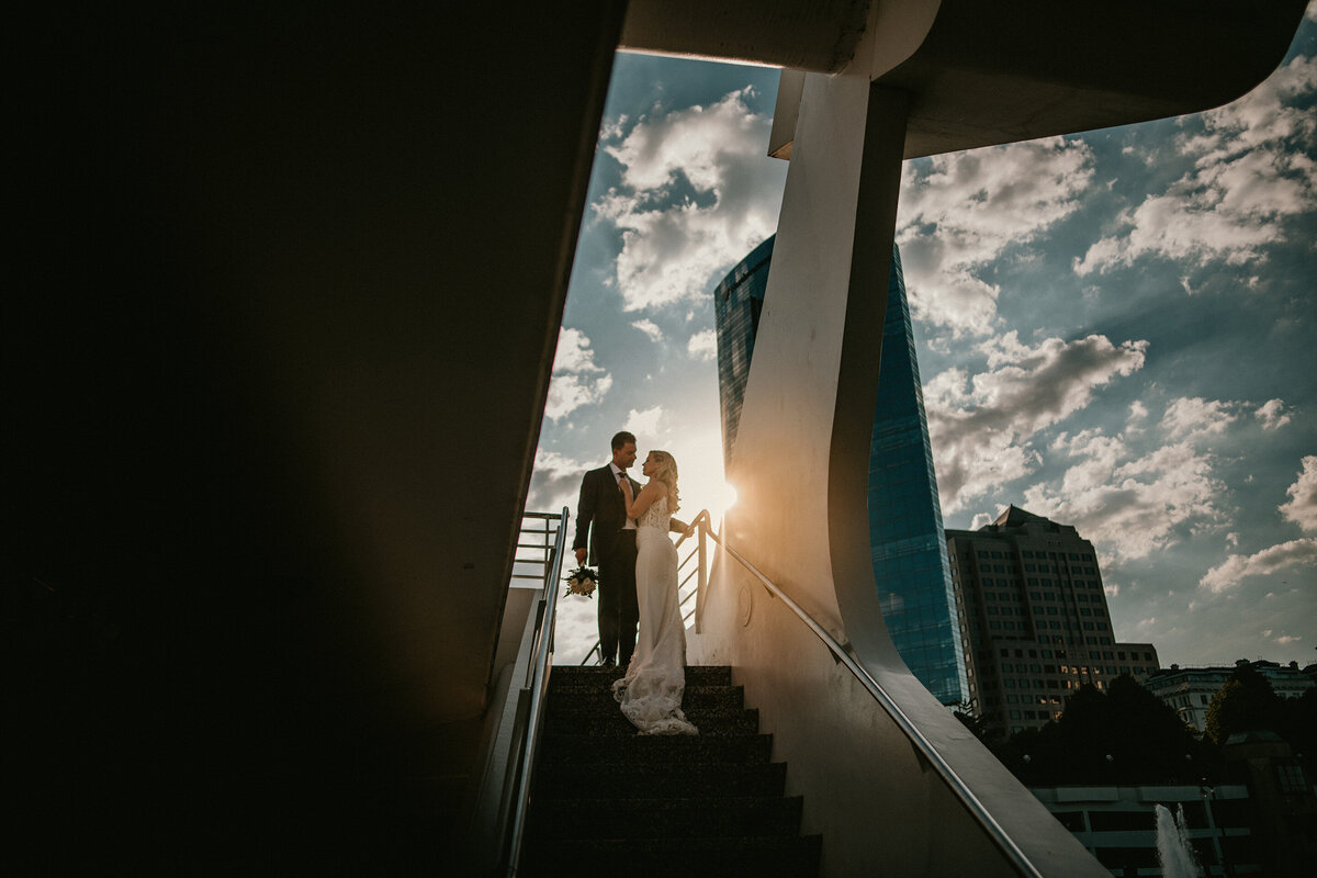 Sunset Wedding in Milwaukee