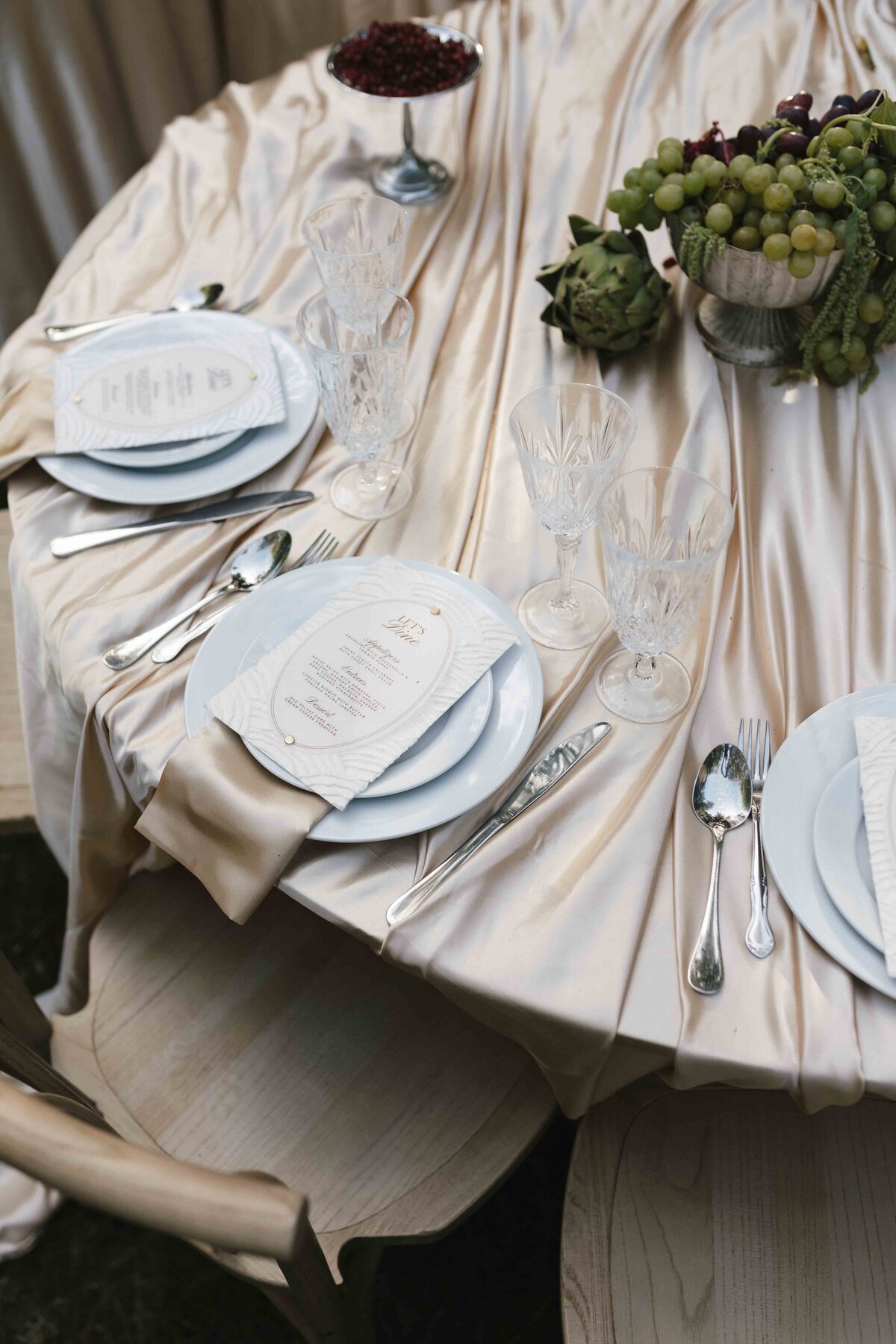 Romantic wedding table scape inspiration