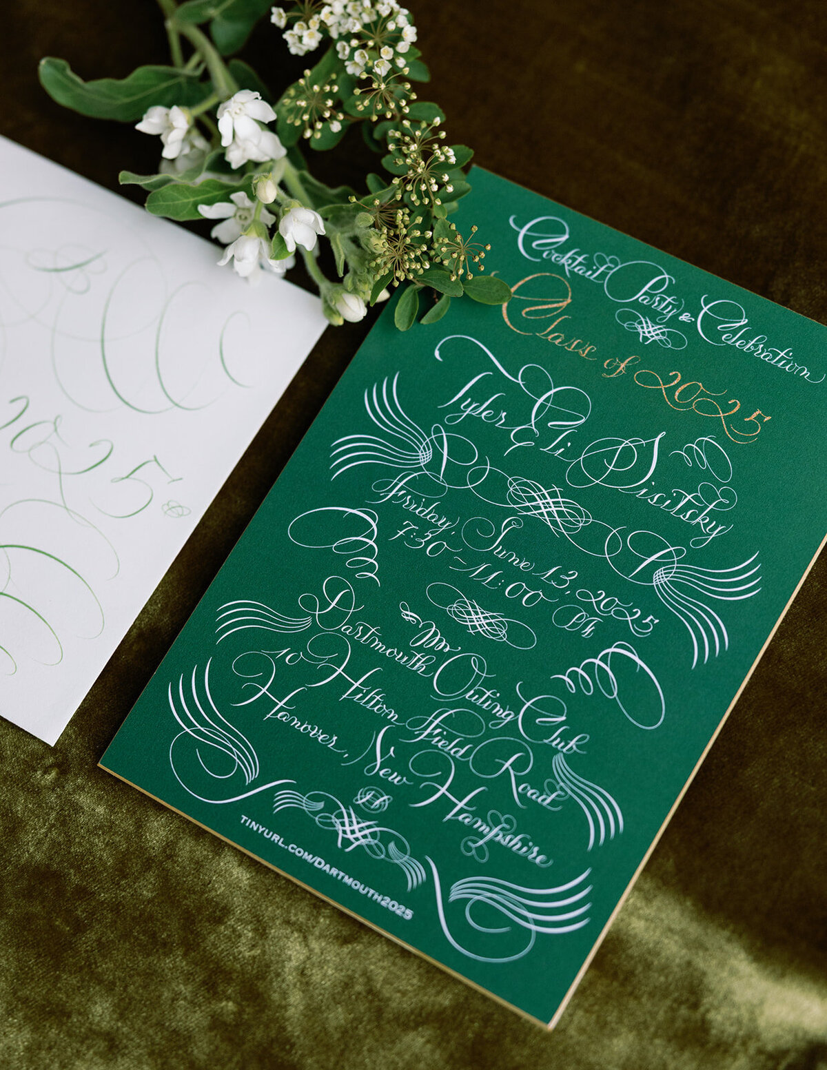 green-invitation-suite-luxury-graduation-dartmouth