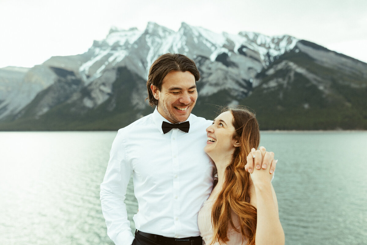 lake-minnewanka-banff-alberta-elopement| Ashley Seinen Photo-244