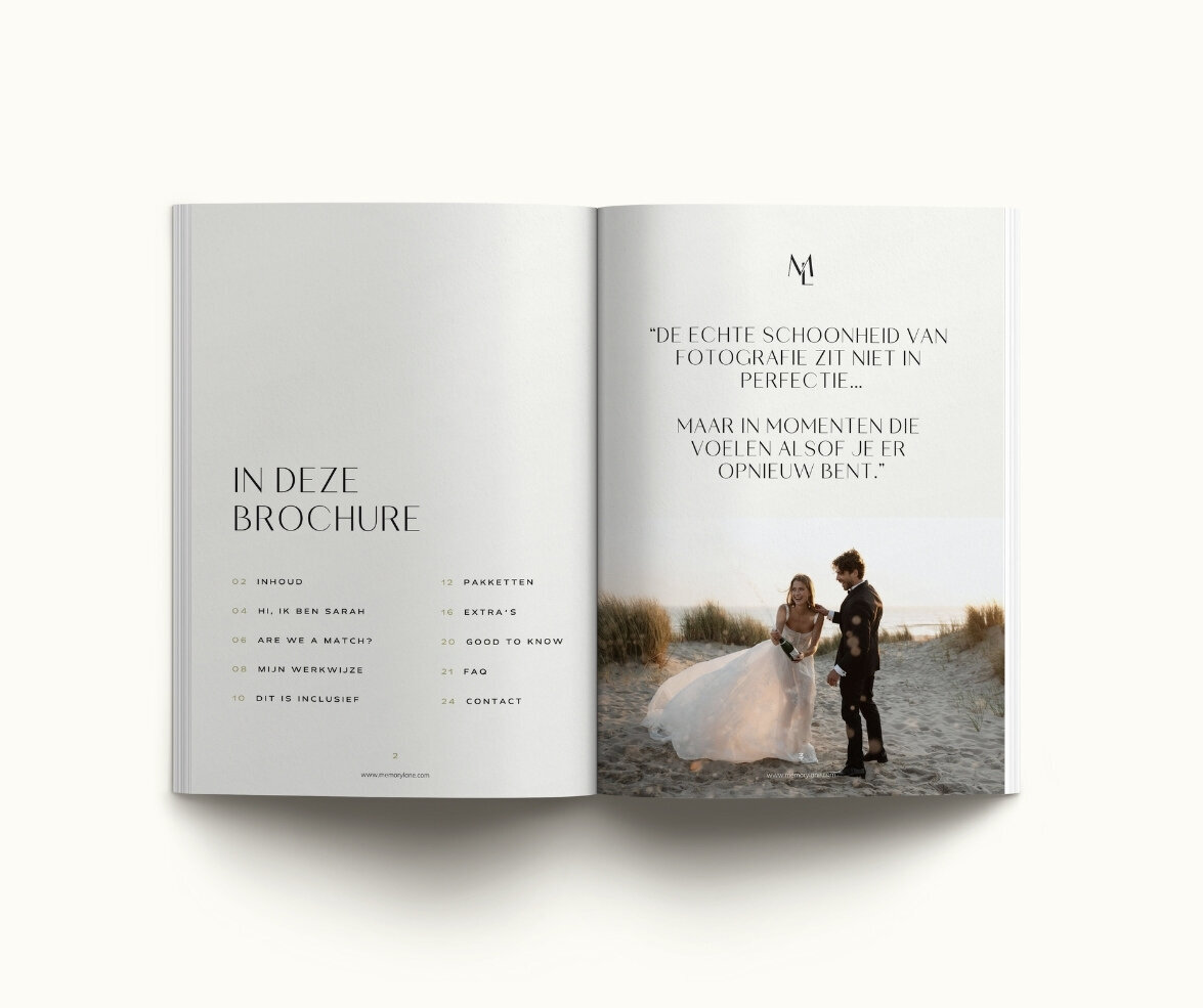 Canva brochure template Memory Lane 5