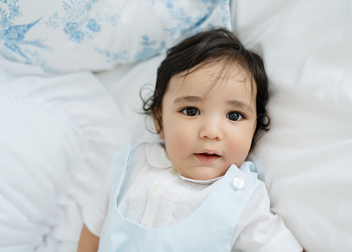 baby boy phtoographed for his 4 month milestone photos in south georgia