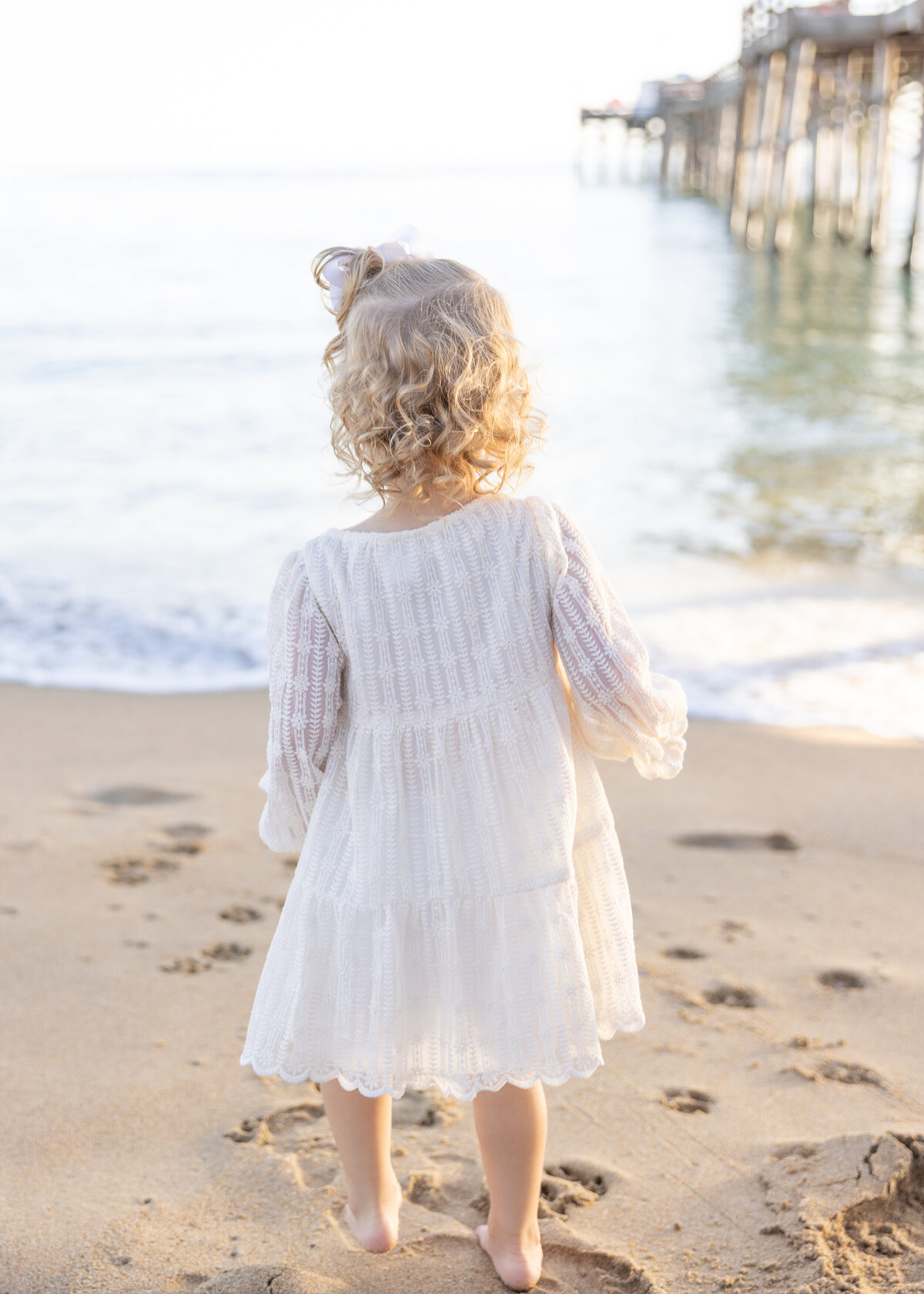 little girl on the beach
