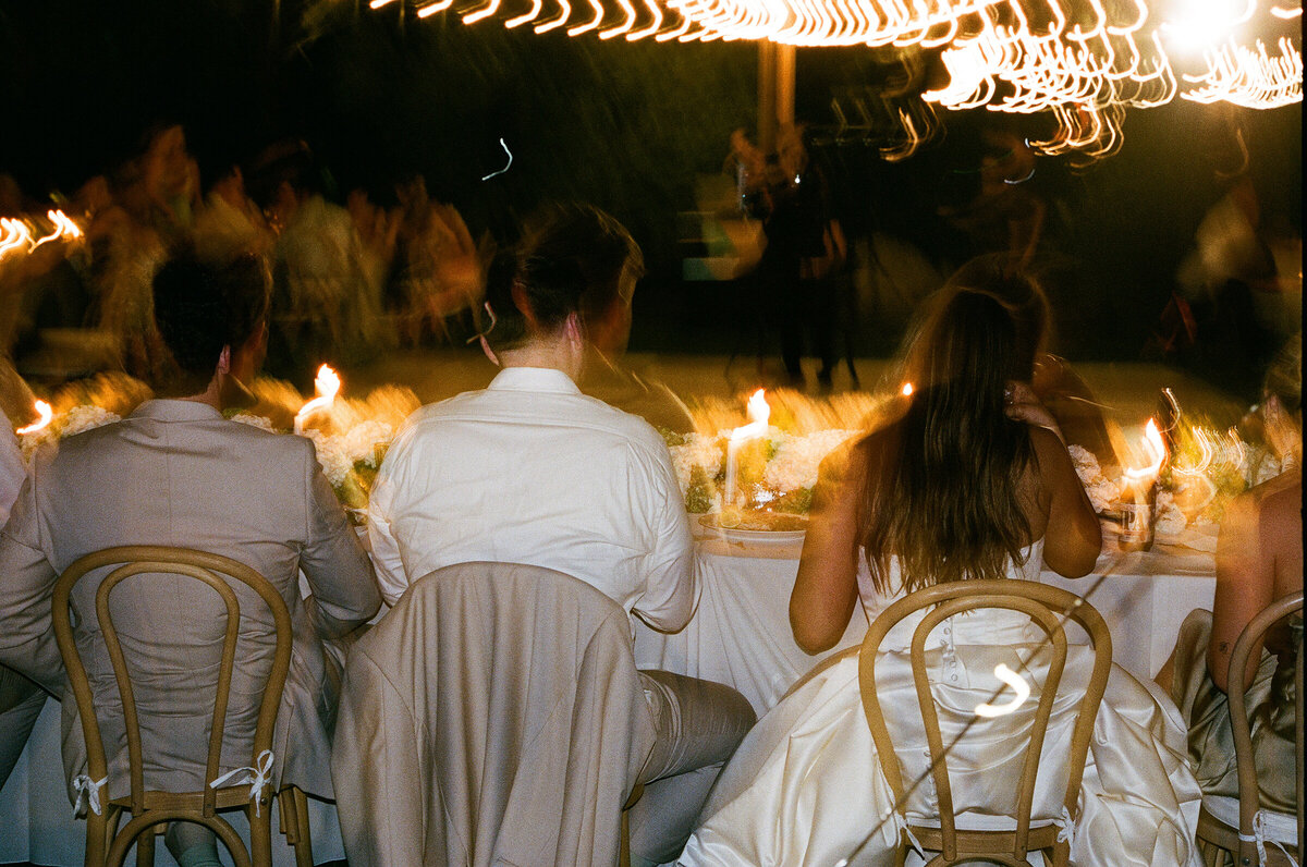 wedding reception shot on 35mmfilm