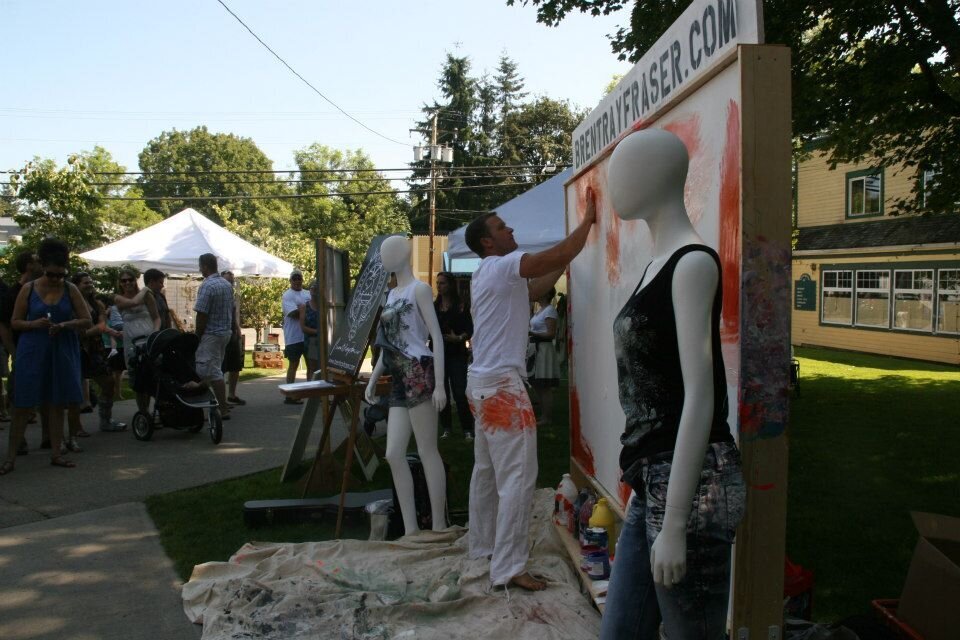 Brent Ray Fraser Cranberry Festival Live Skull Painting 2012_02