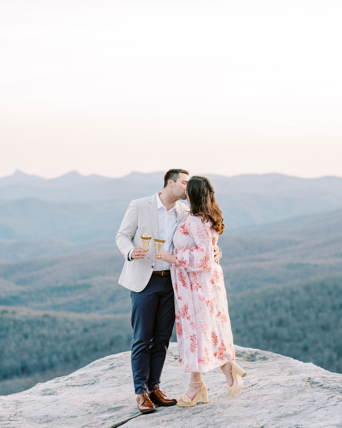 The Fourniers | Grandfather Mountain Engagement-134