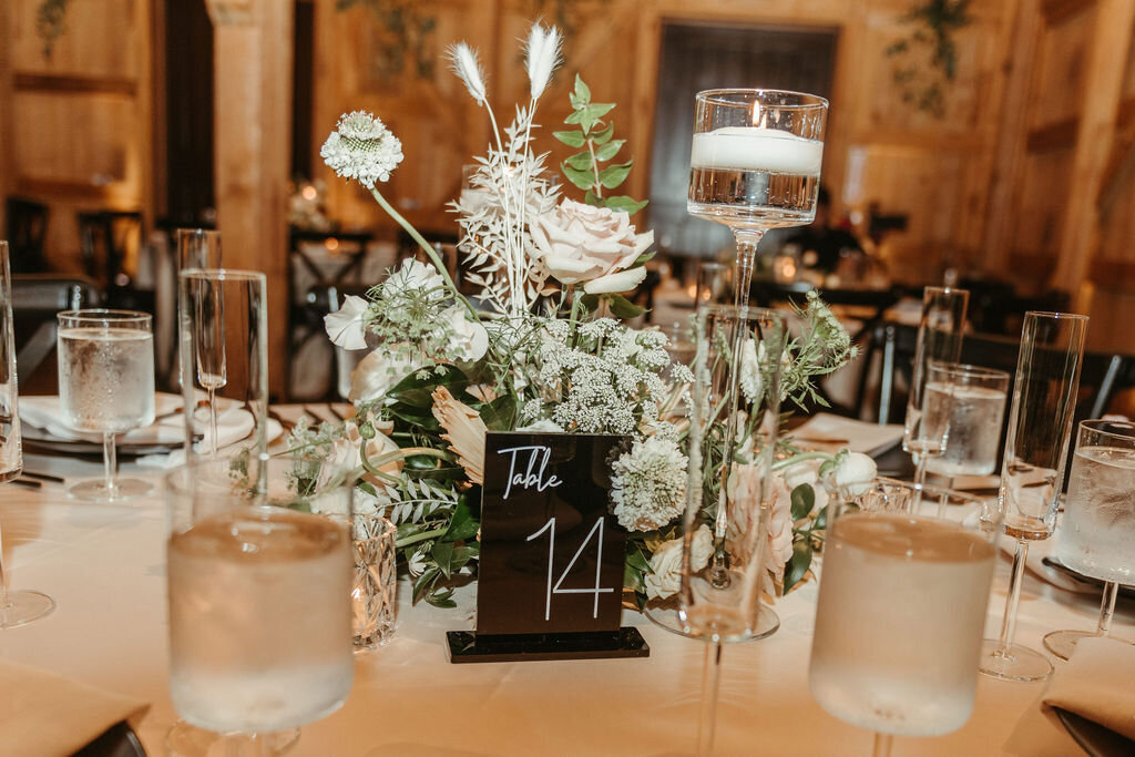 22 - Mision Lago Estate Wedding Guest Table Centerpiece - Tampa Bay Wedding Planner