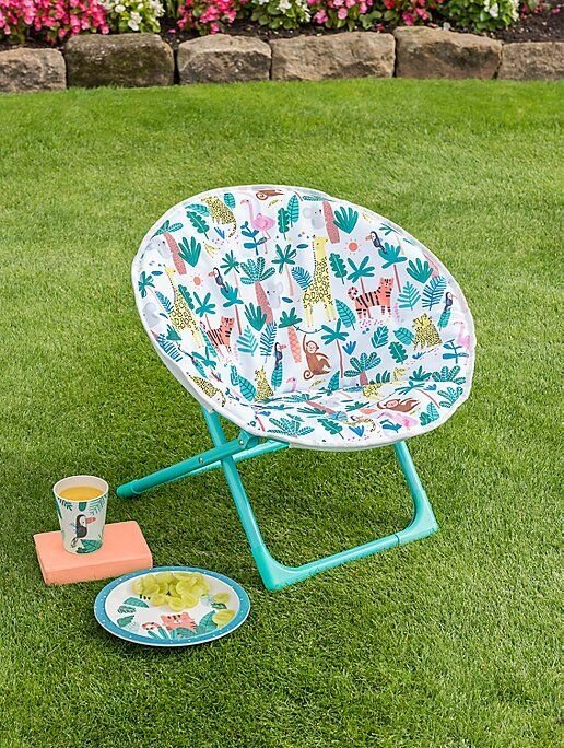 Blue Kids Jungle Moon Chair _ Outdoor & Garden _ George at ASDA