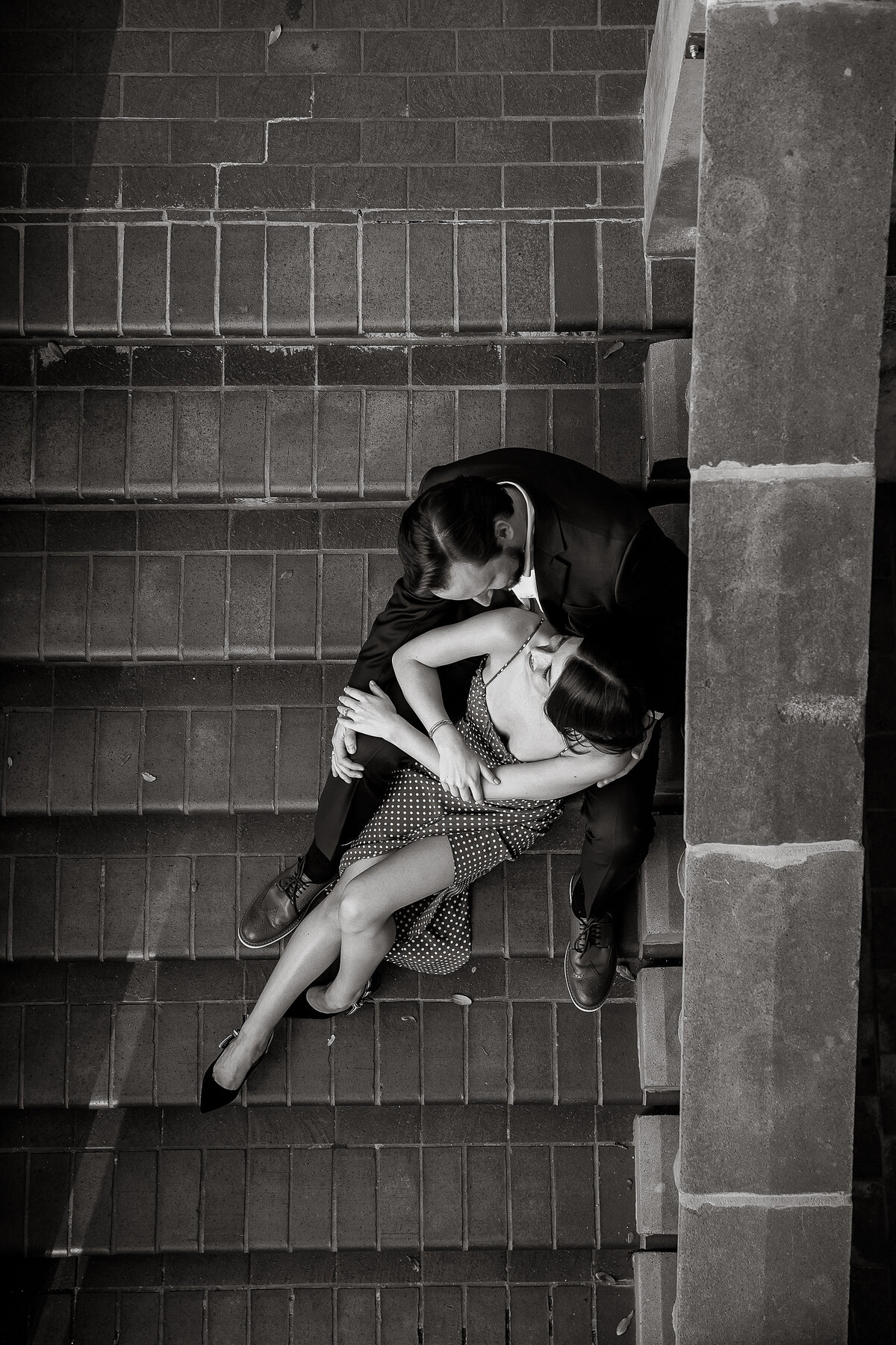 Sidney and John Engagements BW  0045