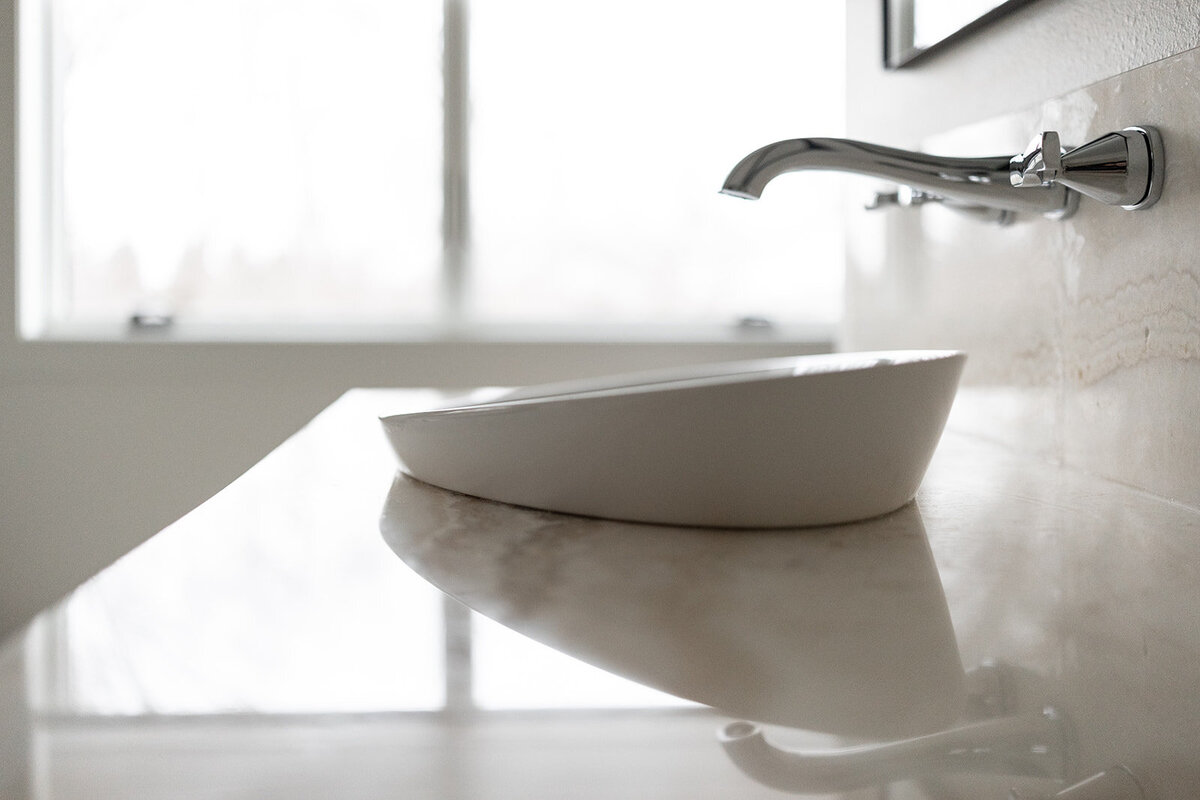 michele rosenboom design clean country renovation bathroom sink and faucet