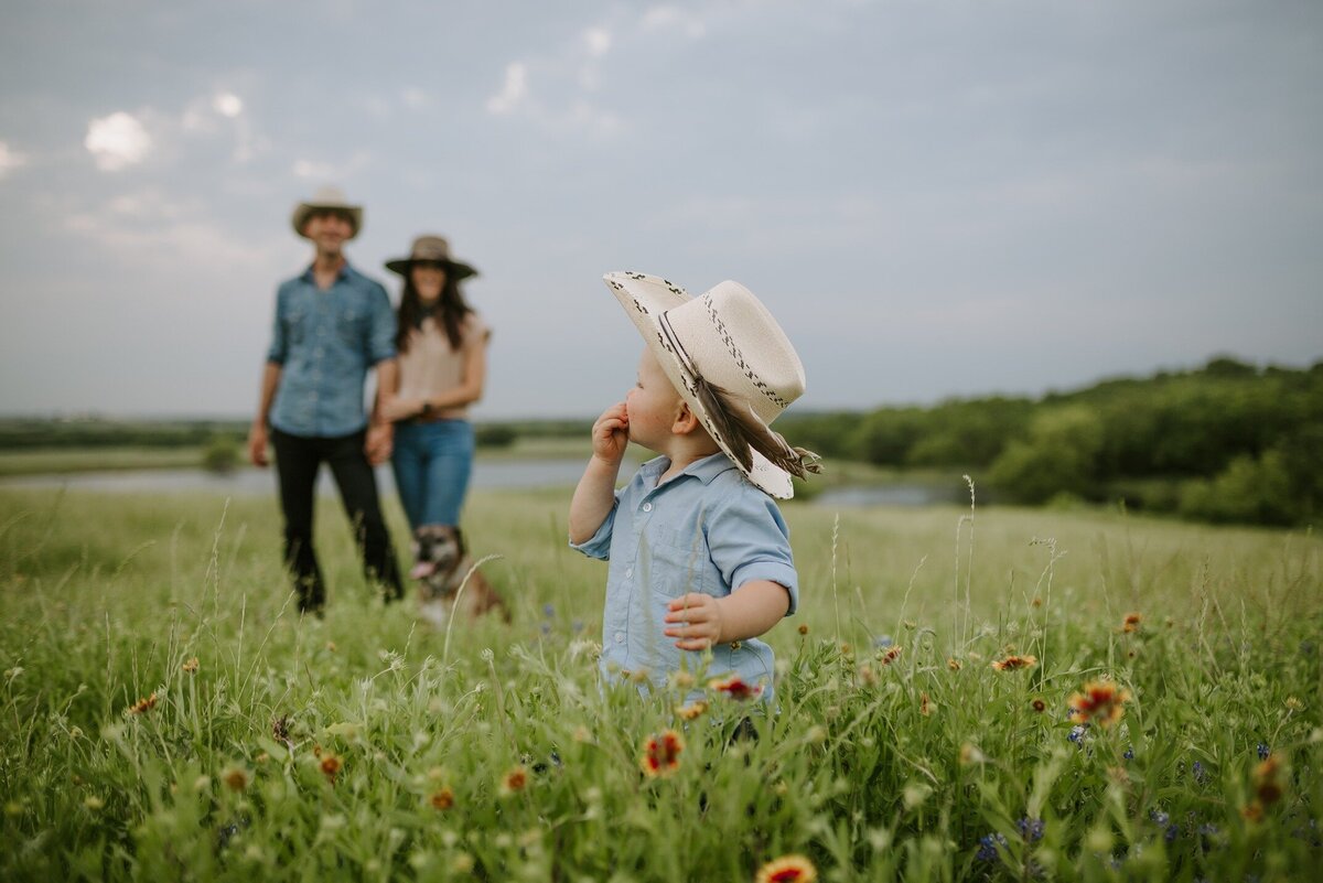 Family on a farm near DFW, Texas
