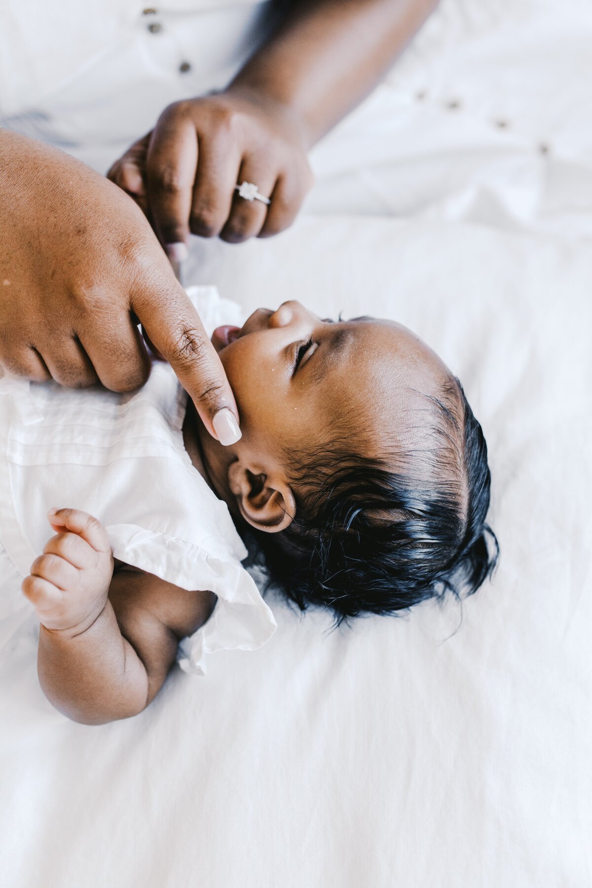 Newborn baby at home
