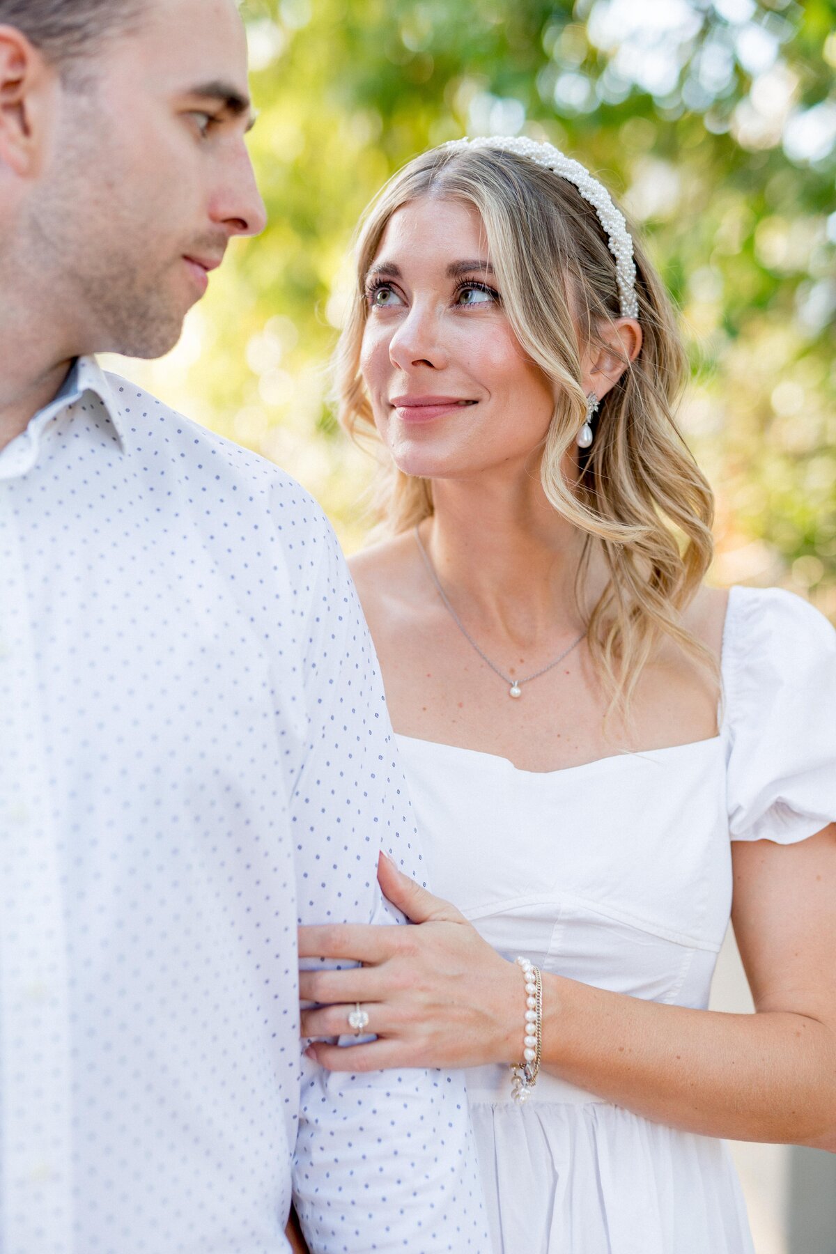 Close up image of the Bride