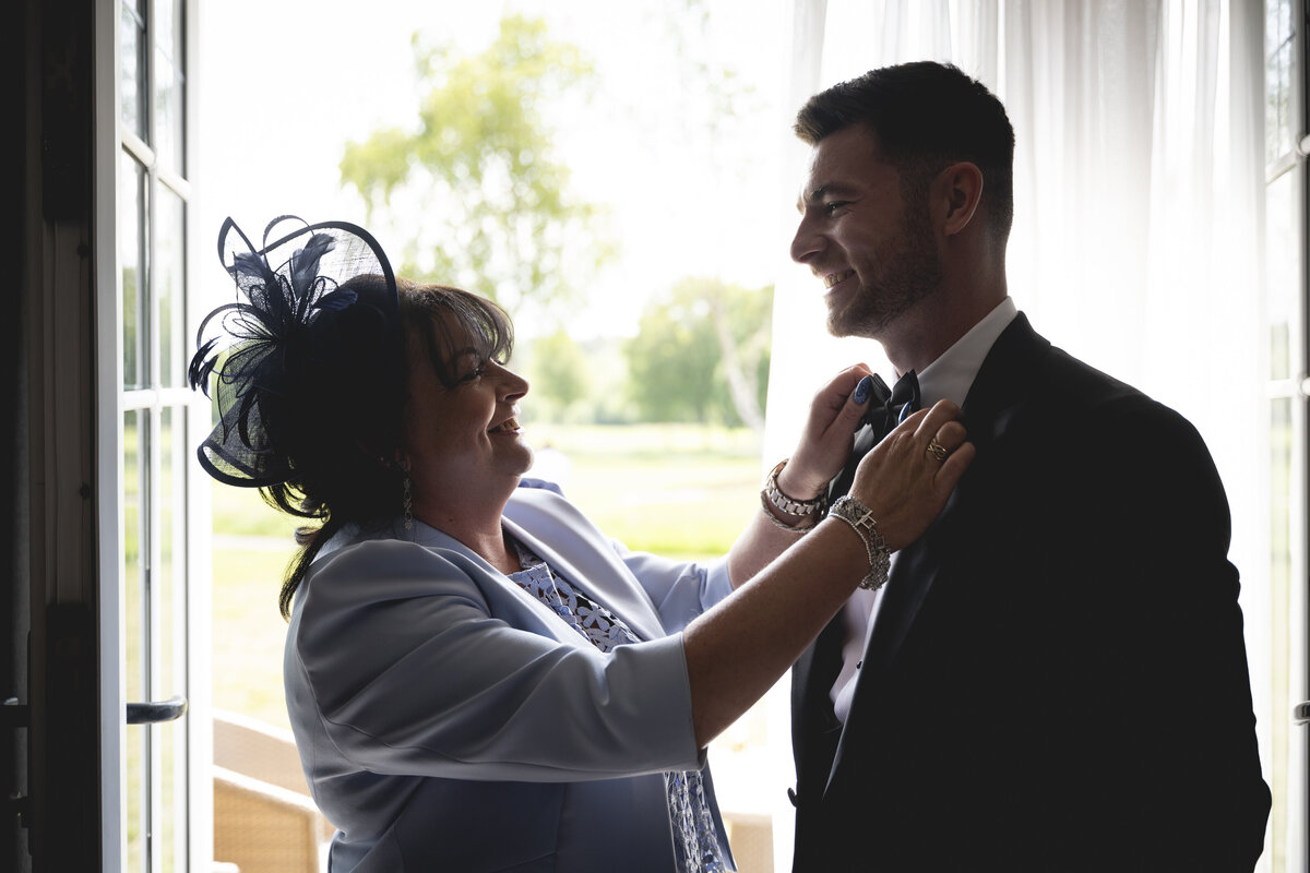 Nathan and mum pre ceremony