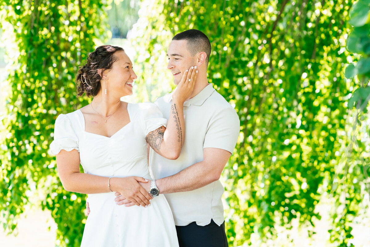 Romantic Boston engagement photography featuring emotional, editorial-style couple portraits.