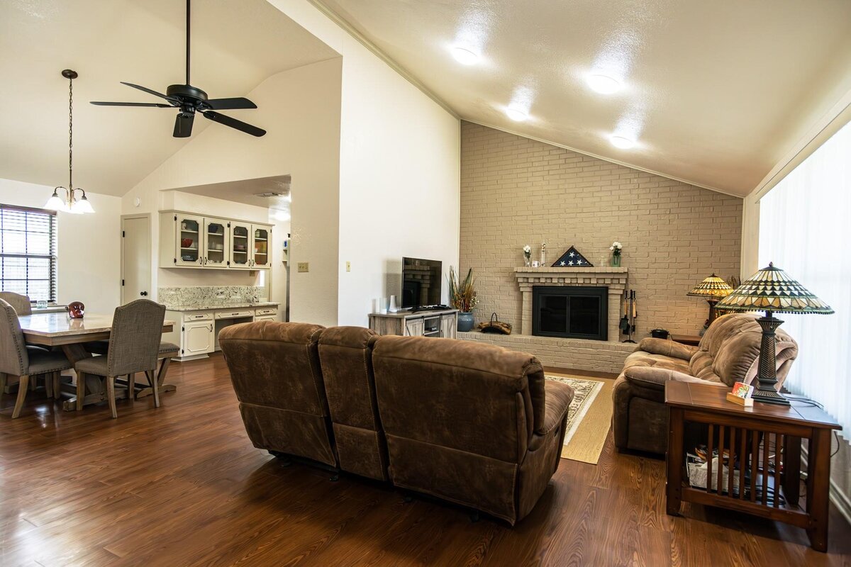 Charming 3 Bedroom 2 Bath Home with Upgrades for sale in Bonham, TX - living room photo