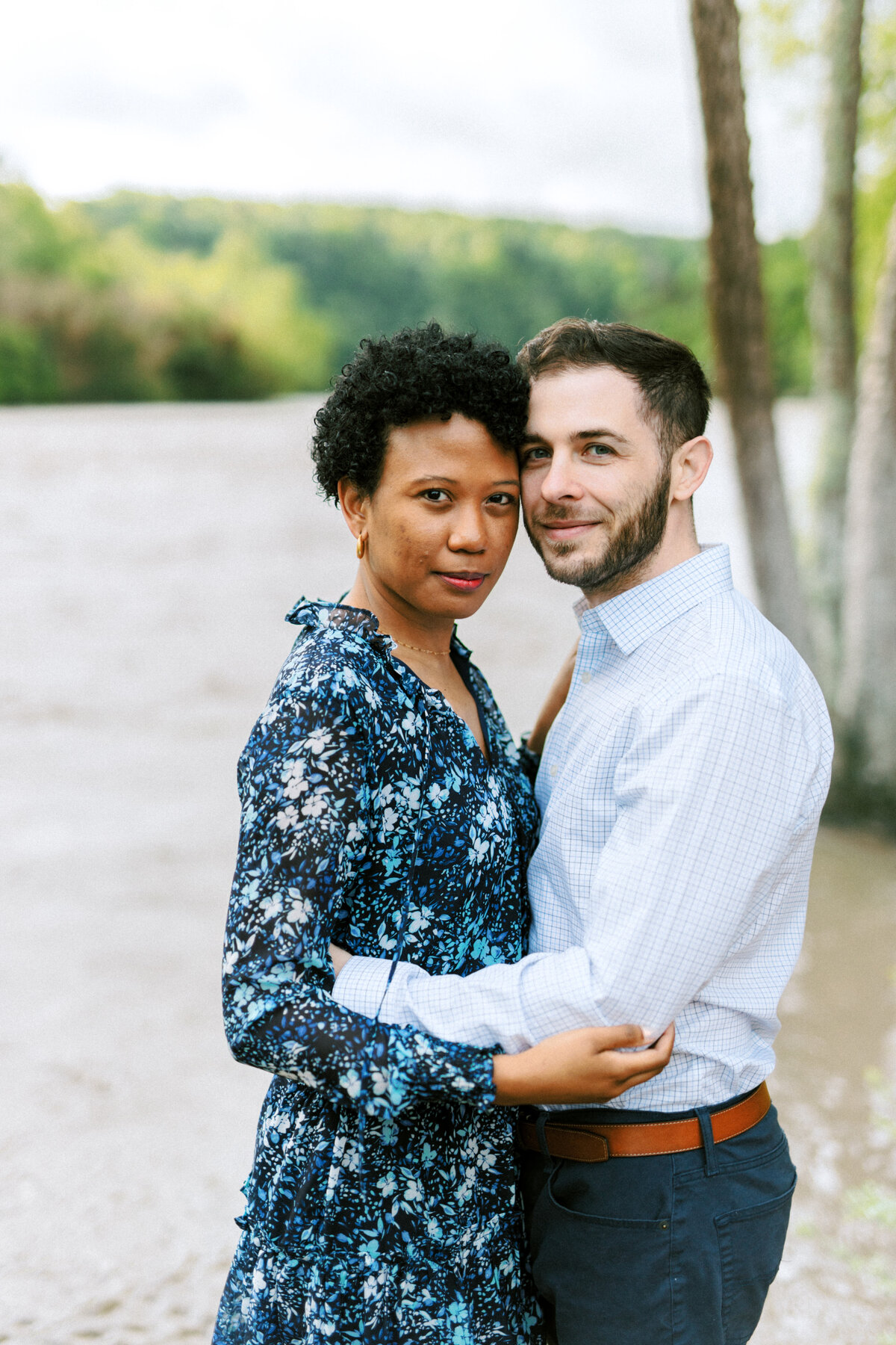 Chattahoochee Coffee Company couples engagement photography session on Chattahoochee River in Atlanta, Georgia