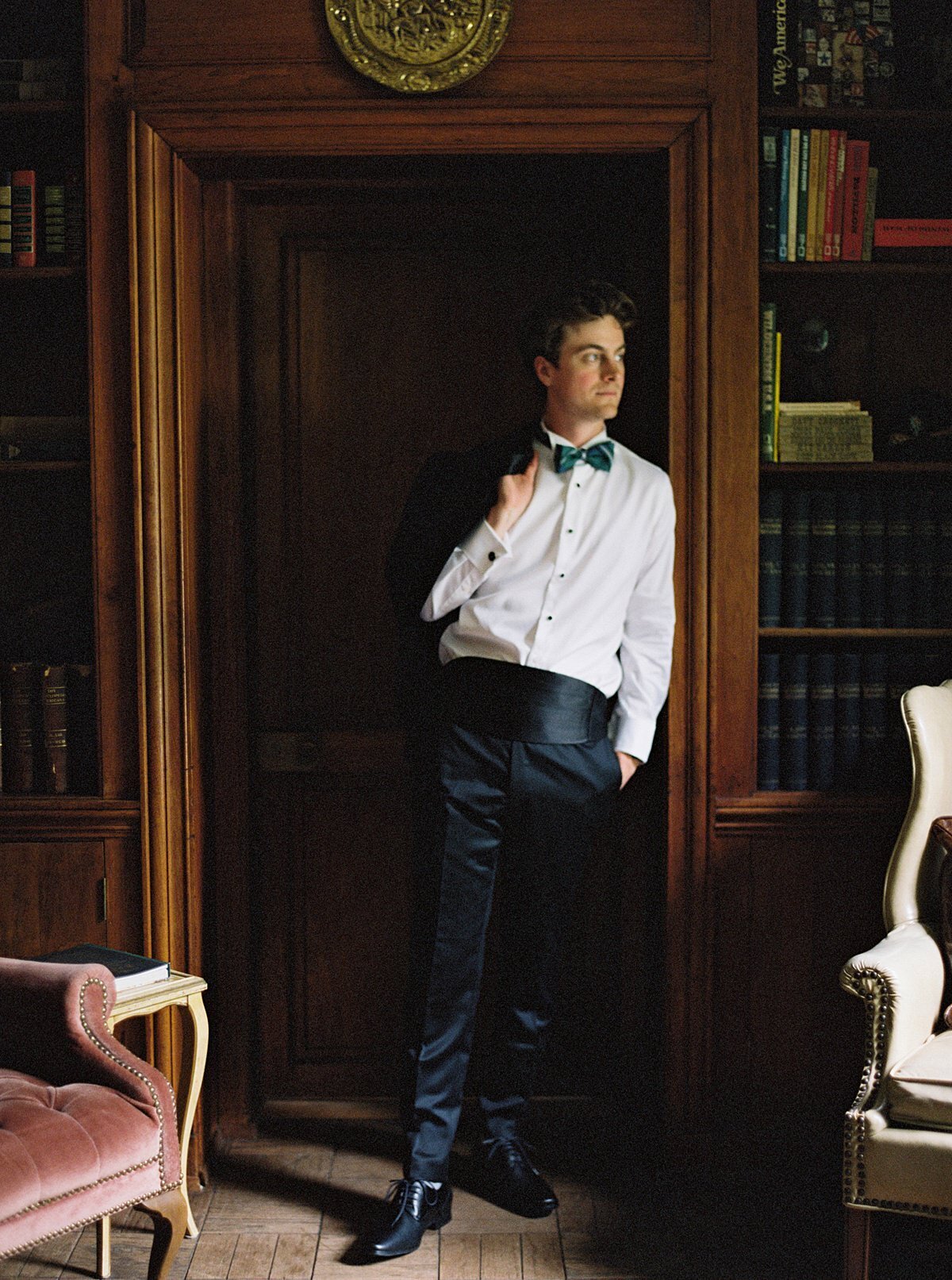 Groom Portrait at Greencrest Manor Wedding